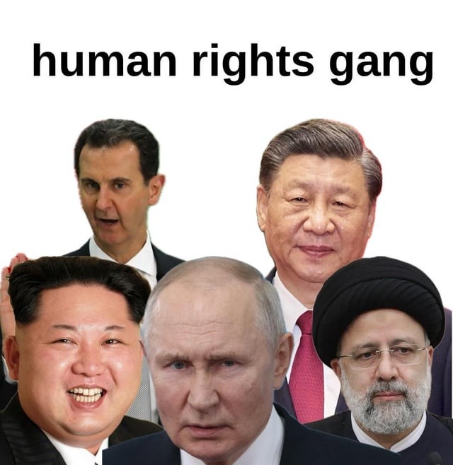 Human rights gang - meme