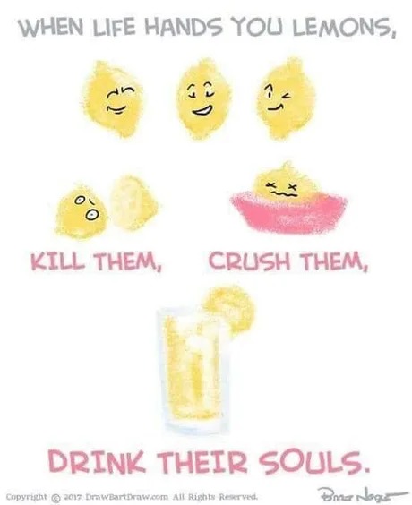 When life hands you lemons - meme