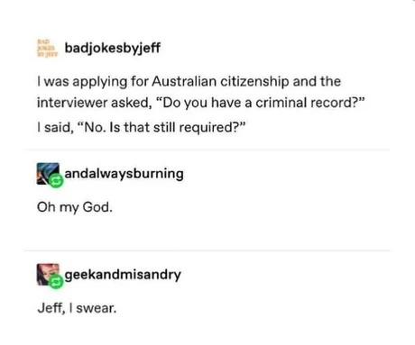 Australian citizenship meme