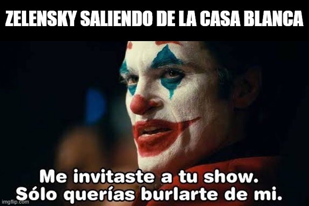 Meme de Zelensky saliendo de la Casa Blanca