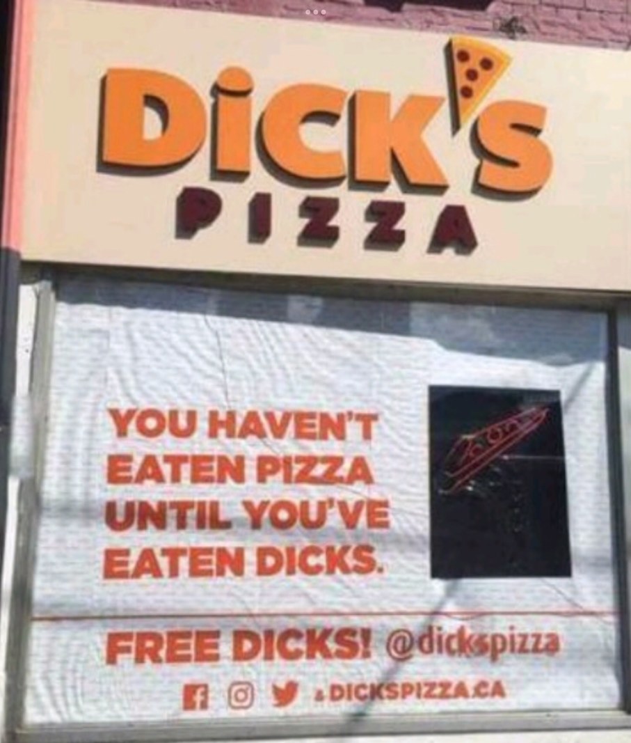 trad: vous n’avez pas manger de pizza jusqua ce que vous manger des dicks - meme