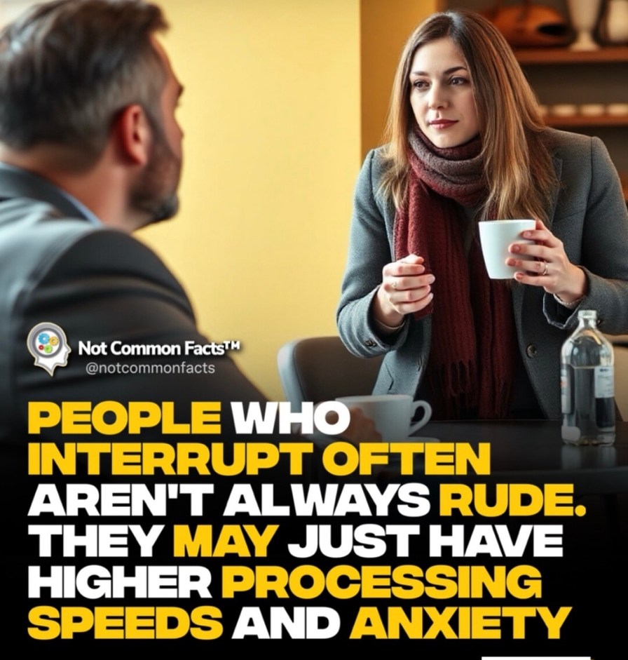Interrupting might just mean high processing speed - meme