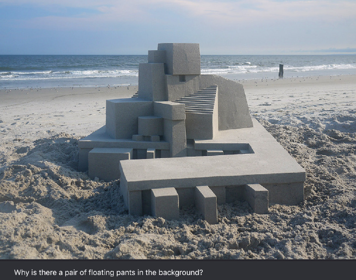 That's an impressive sand structure - meme