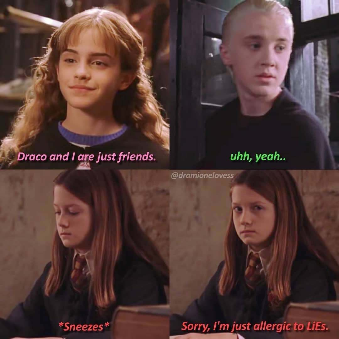 Hermione and Draco Meme