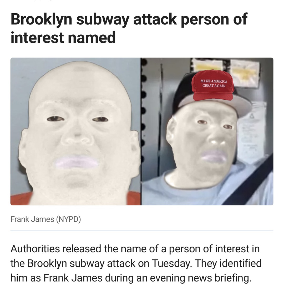 CNN just released the images of the subway shooter - meme