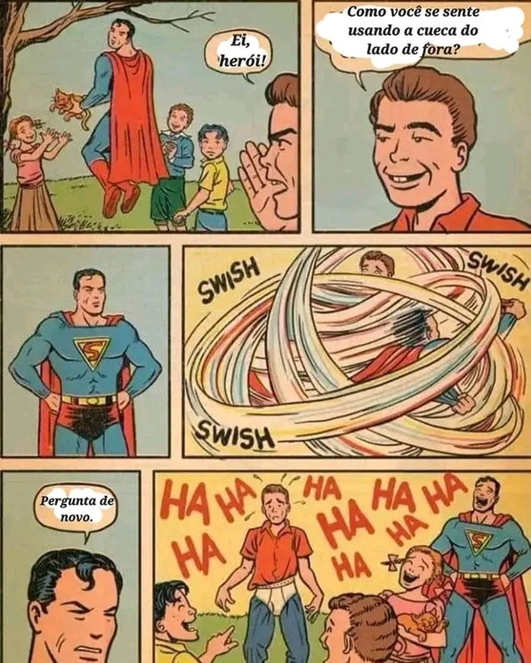 Supermen do velho testamento era foda - meme