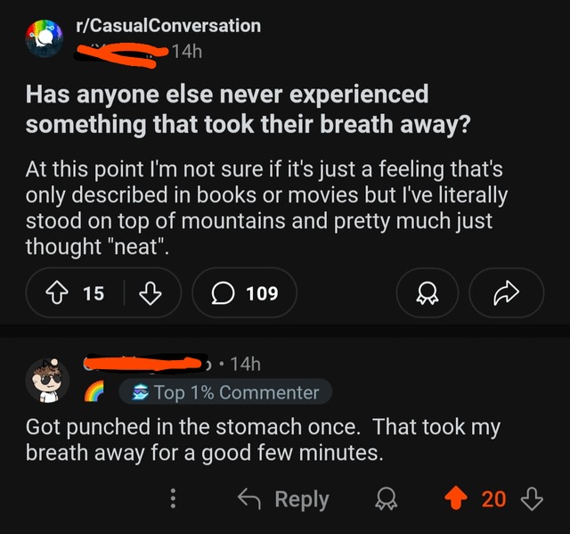 something that took their breath away - meme