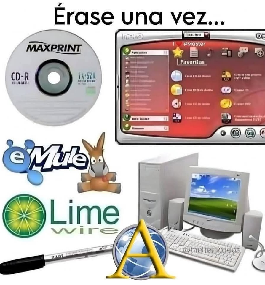 Yo era de Emule y ares - meme
