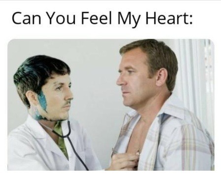 can you feel my heart? - meme