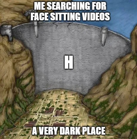 A very dark place - meme