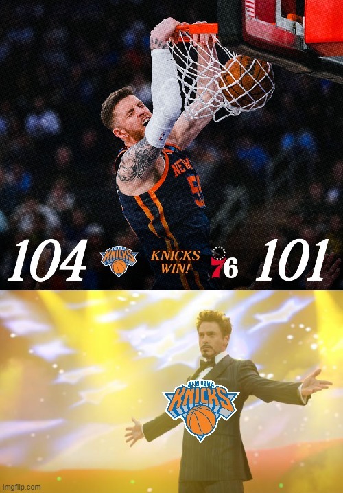 Knicks game meme