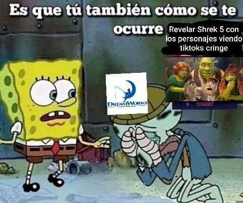 Que horror ese teaser de Shrek - meme