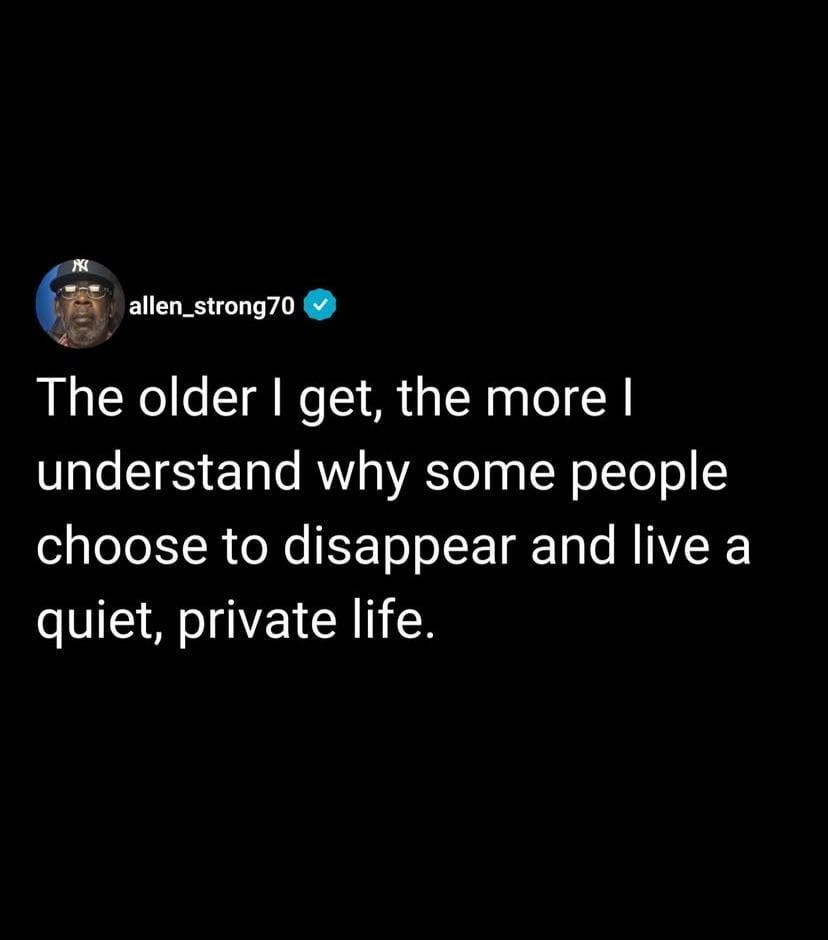 Vanishing into peace sounds like the real adult dream - meme