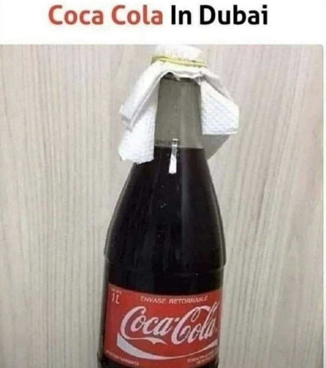 Coca cola for the rich - meme