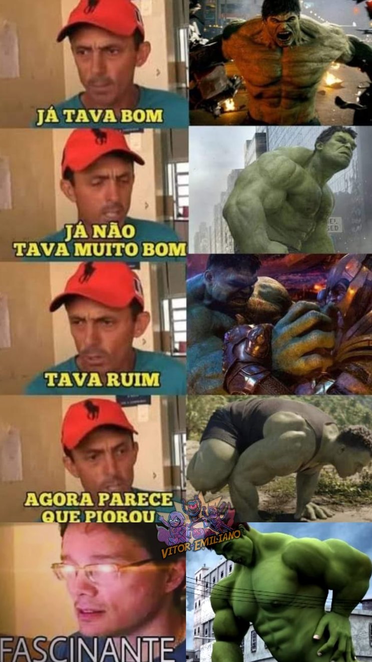 Hulk e a betoneira - meme