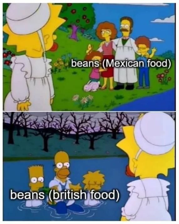Oi, mate. Beans can heal the world - meme