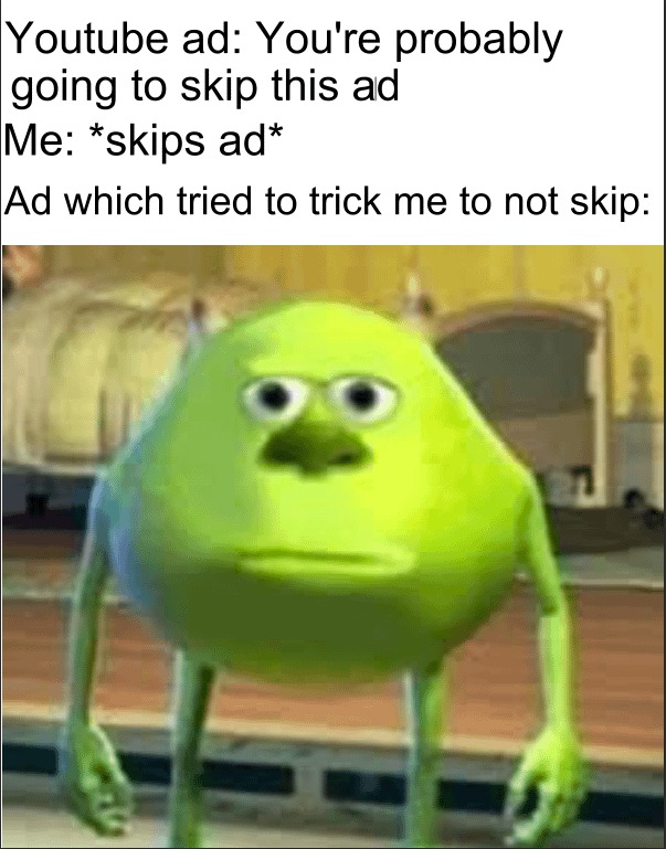 Youtube ad - meme