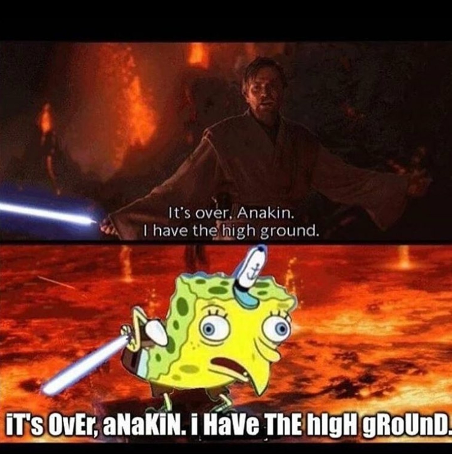 "high" ground - meme