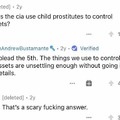 Reddit AMA with former cia spy. What a stupid question. Everybody knows they are blackmailing. And there aren't any "child prostitutes"... They are victims of sex trafficking.