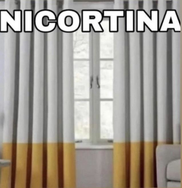 La cortina nicotina - meme