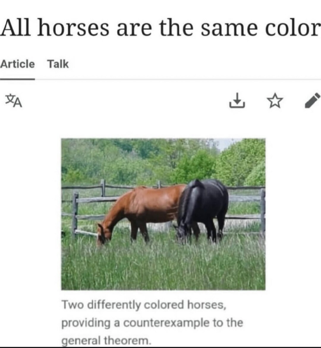 Apparently all horses are colorblind too - meme
