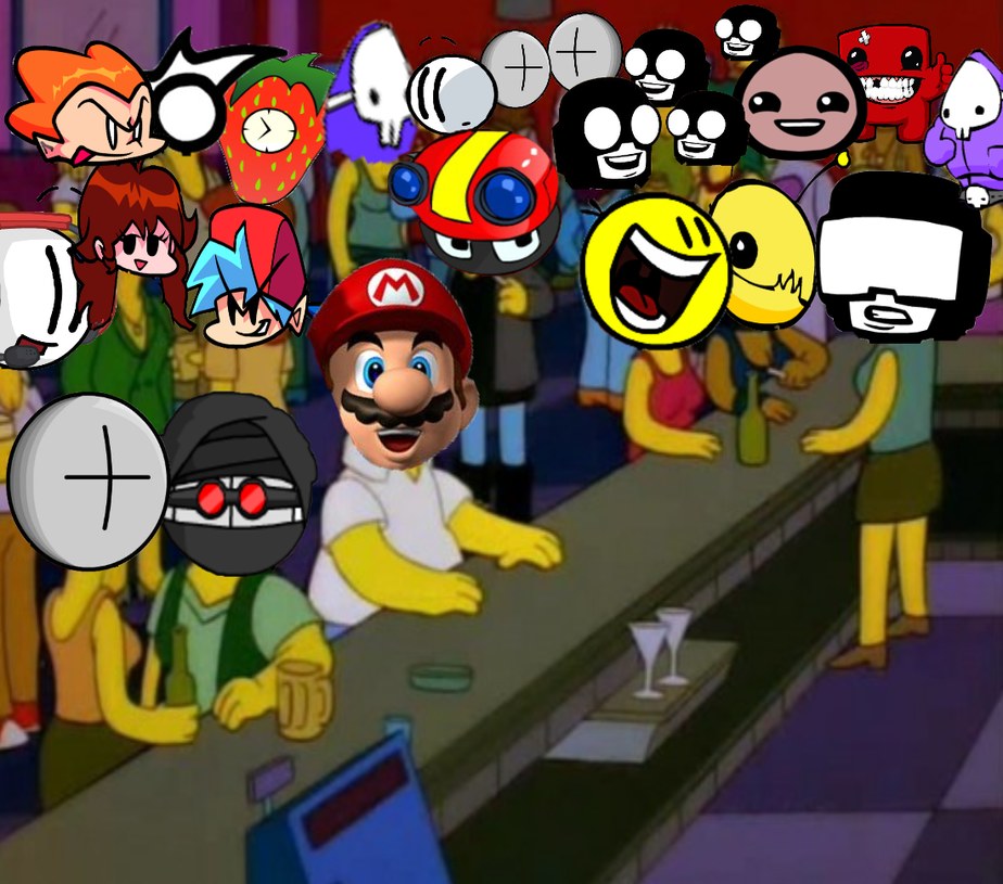 Mario y NEWGROUNDS - meme