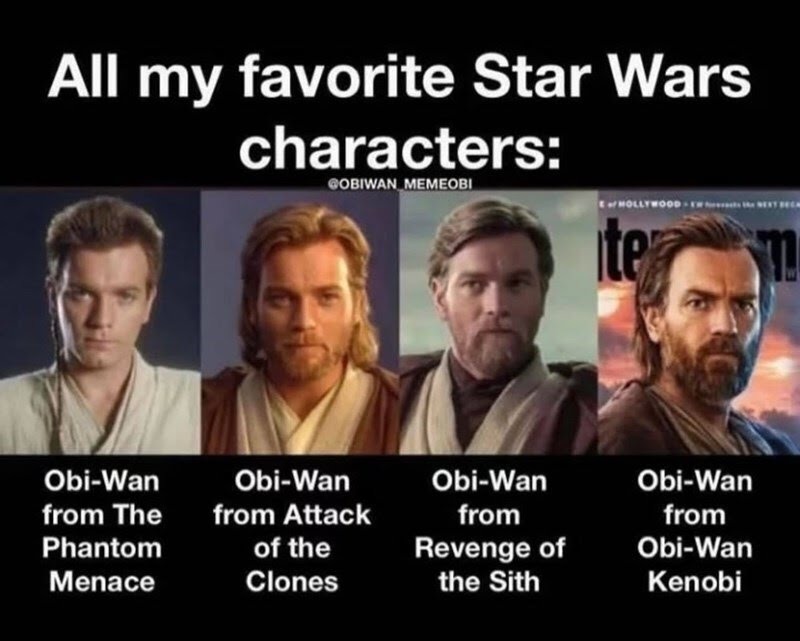 obi wan is the best star wars character meme