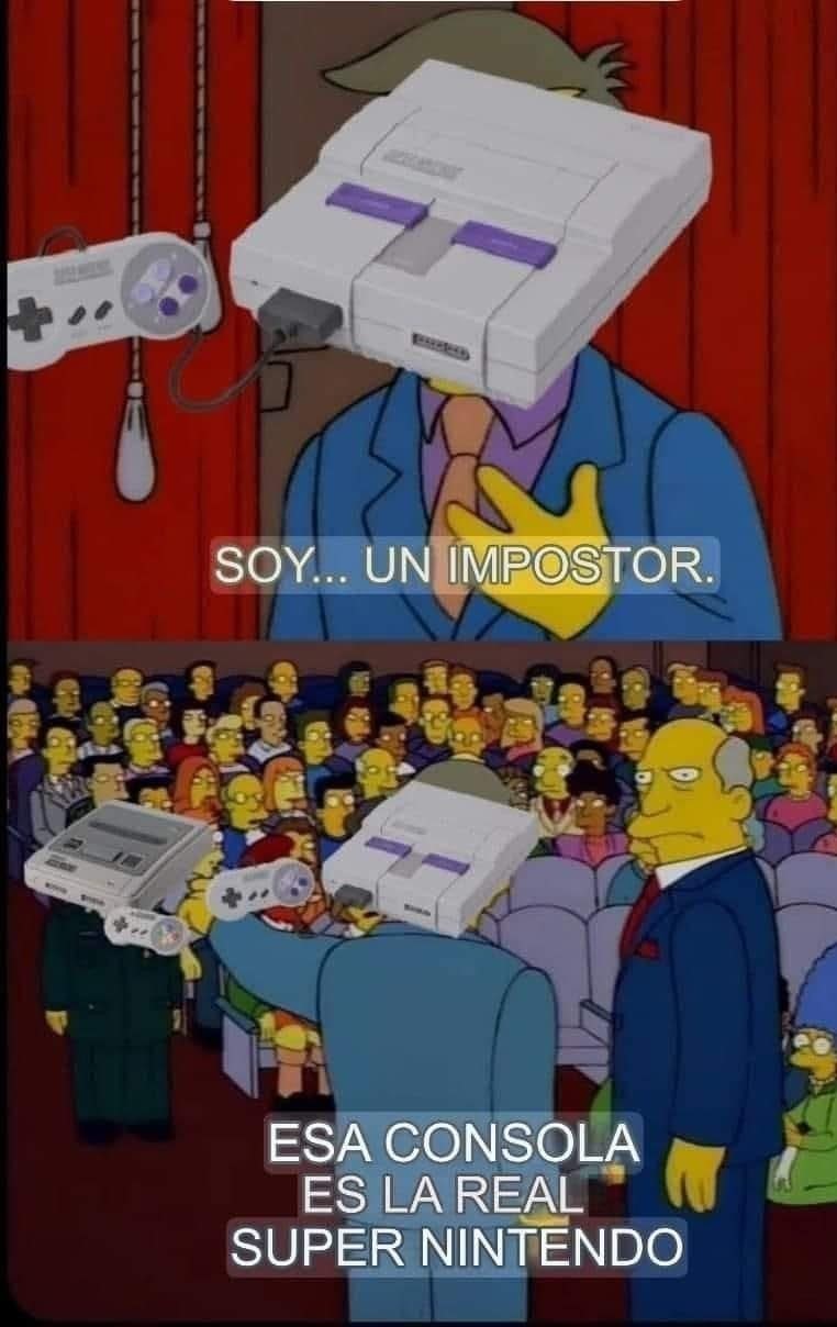La verdadera Super Nintendo - meme