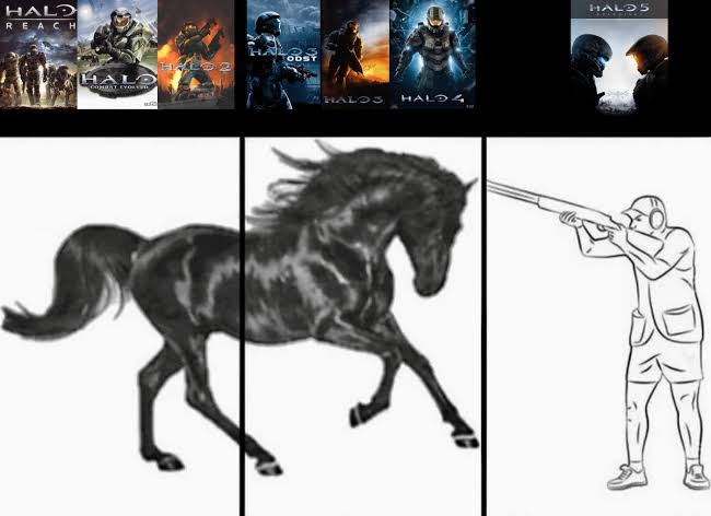 Halo 5 mato la saga halo - meme