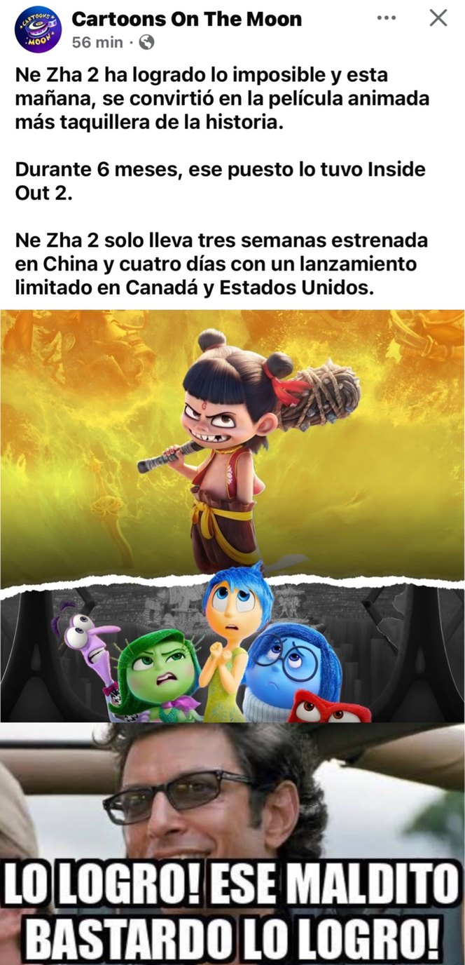Recaudo en taquilla en un solo país  - meme
