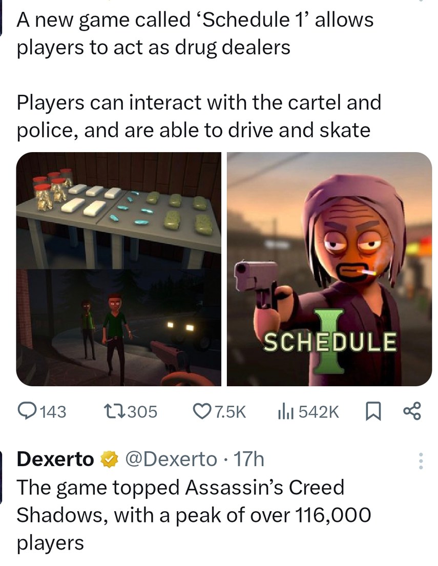 New game lets you be a dealer and still outsell Assassin's Creed - meme