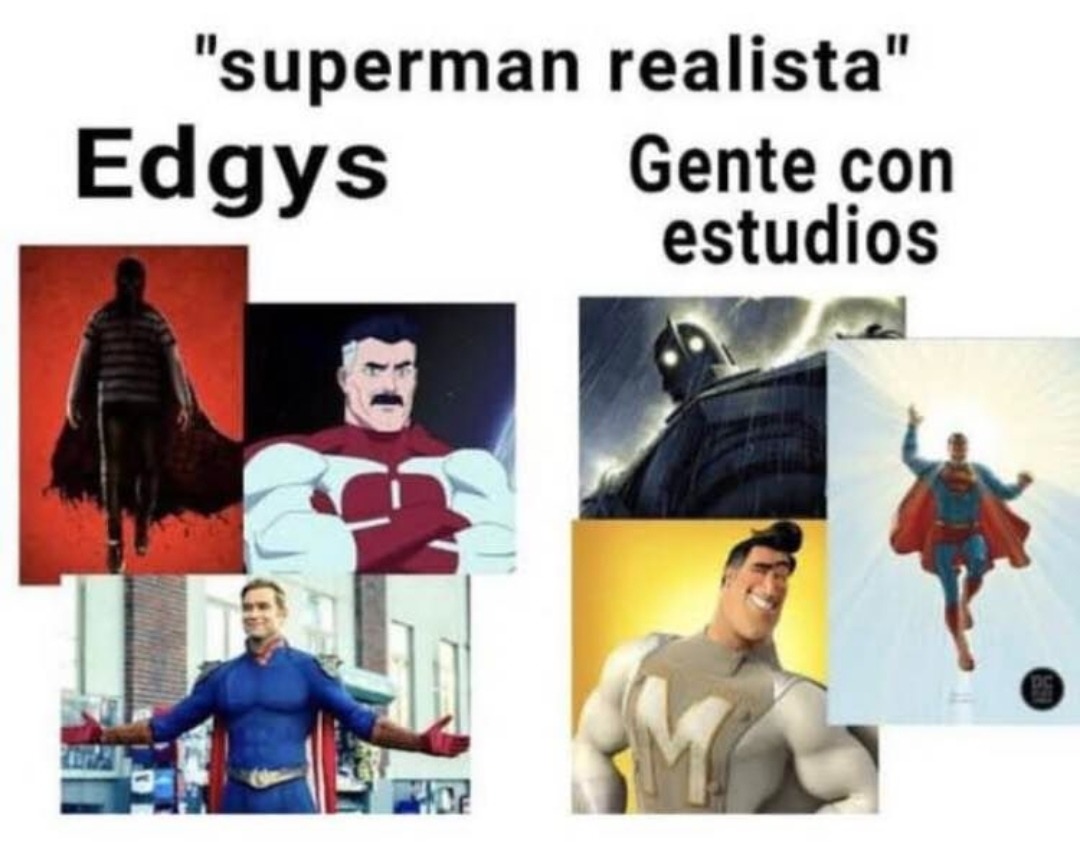 Superman realista - meme