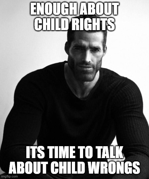 Please stop believing in the delusion that all children are innocent. That goes for you activists! - meme