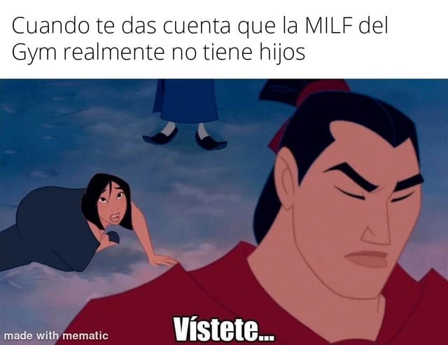 La milf del gym - meme