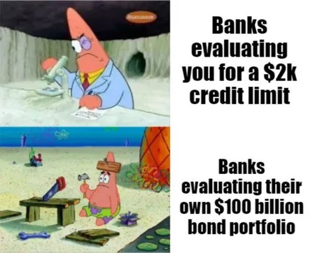Banks be like - meme