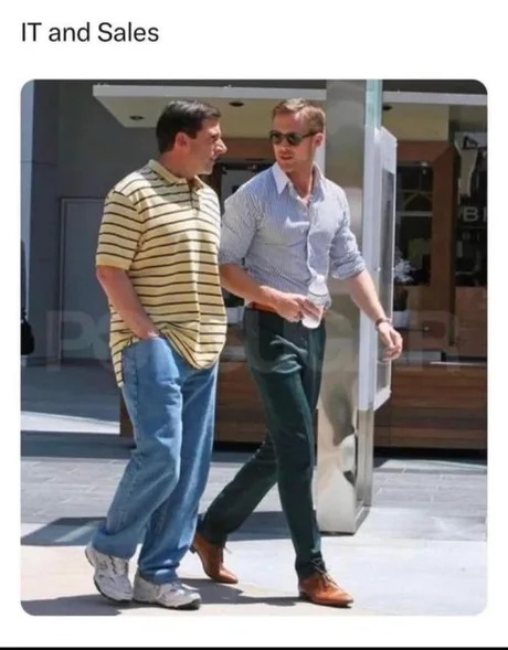 IT and sales - meme