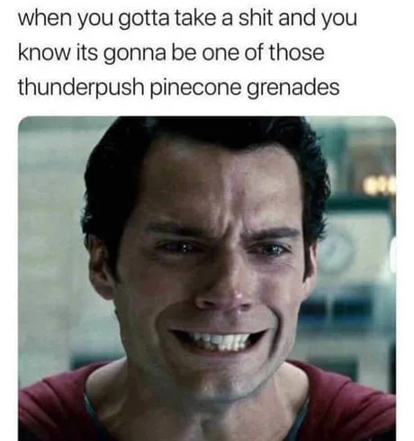 Crying while pooping - meme