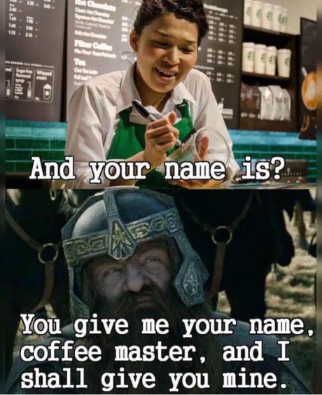 Gimli son of Gloin - meme
