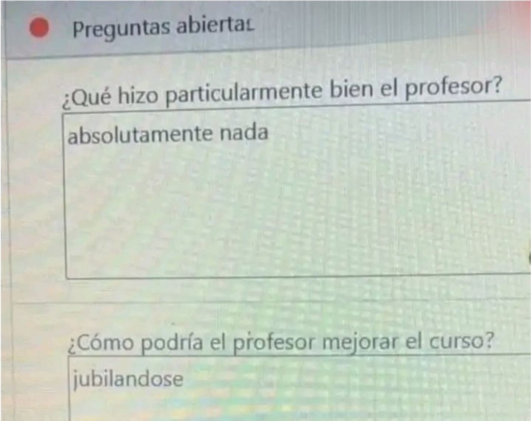 El estudiante menor rencoroso - meme