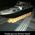 36 feet! not my yacht