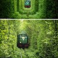 Train tracks in Ukraine