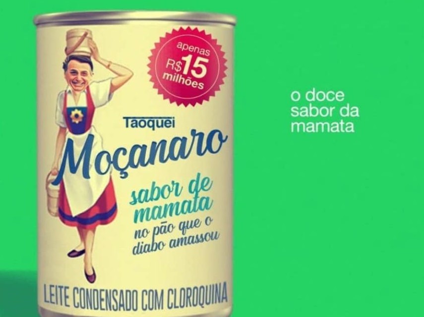 Bolsonaro gosta de leite de macho - meme