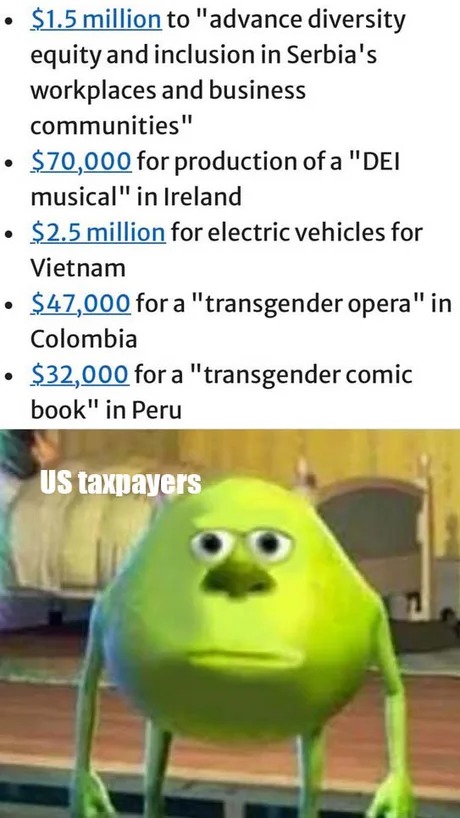 USAid spends - meme