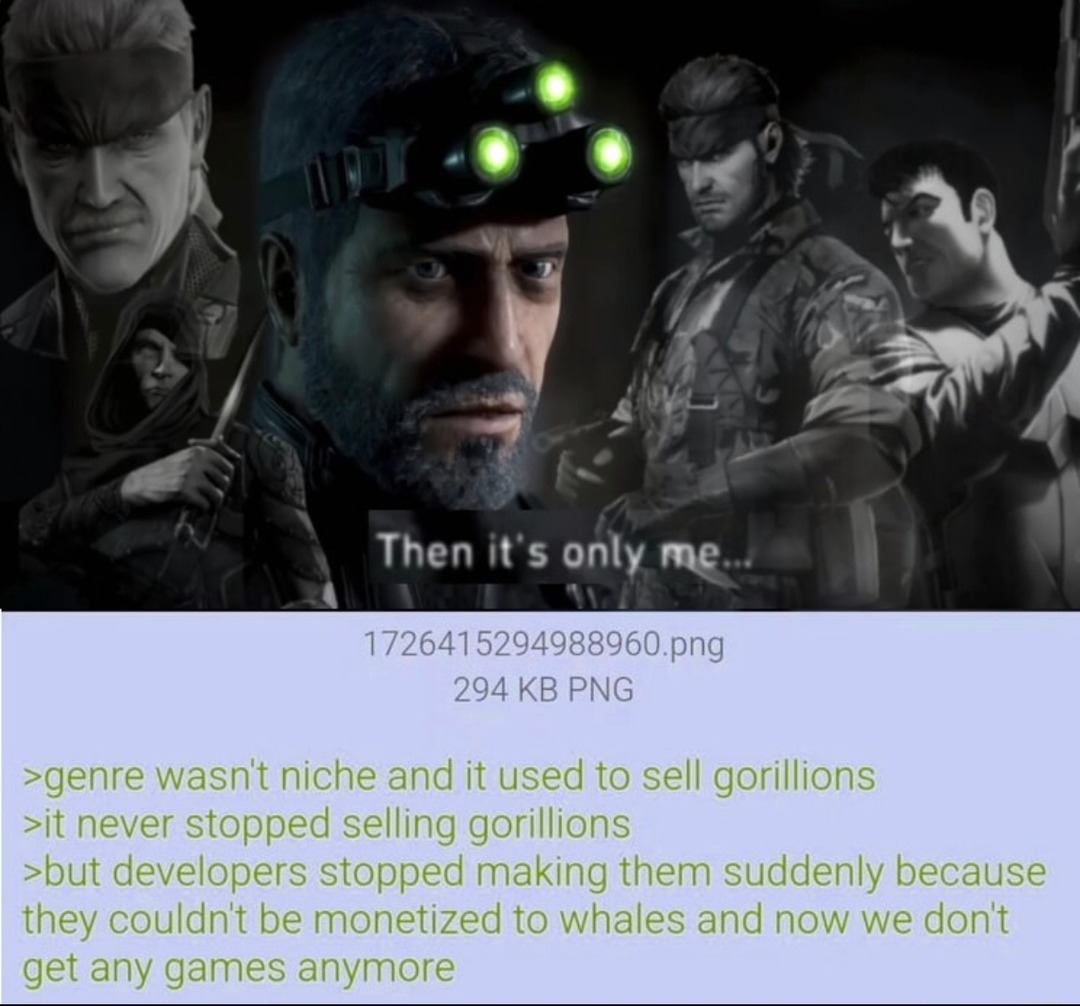 game genres didn’t die, devs just stopped caring - meme