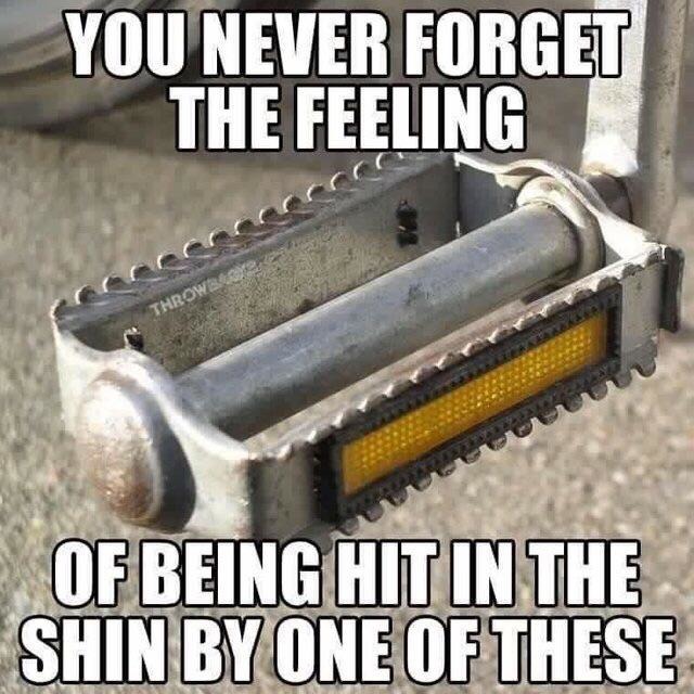That scooter shin hit was a trauma event - meme
