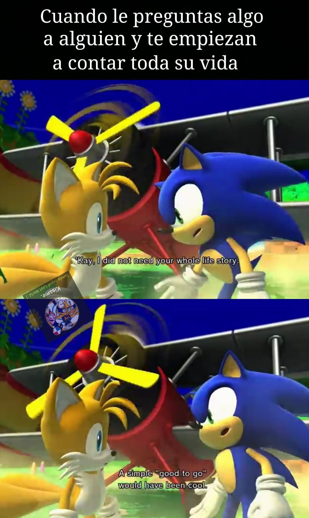Sonic colors es el mejor juego de sonic [Change my mind] - meme