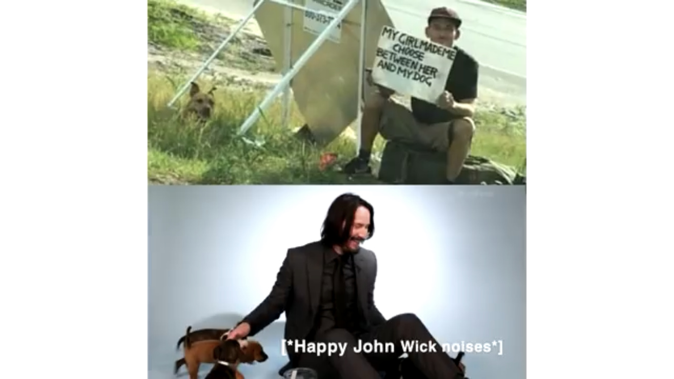 *happy john wick noises* - meme