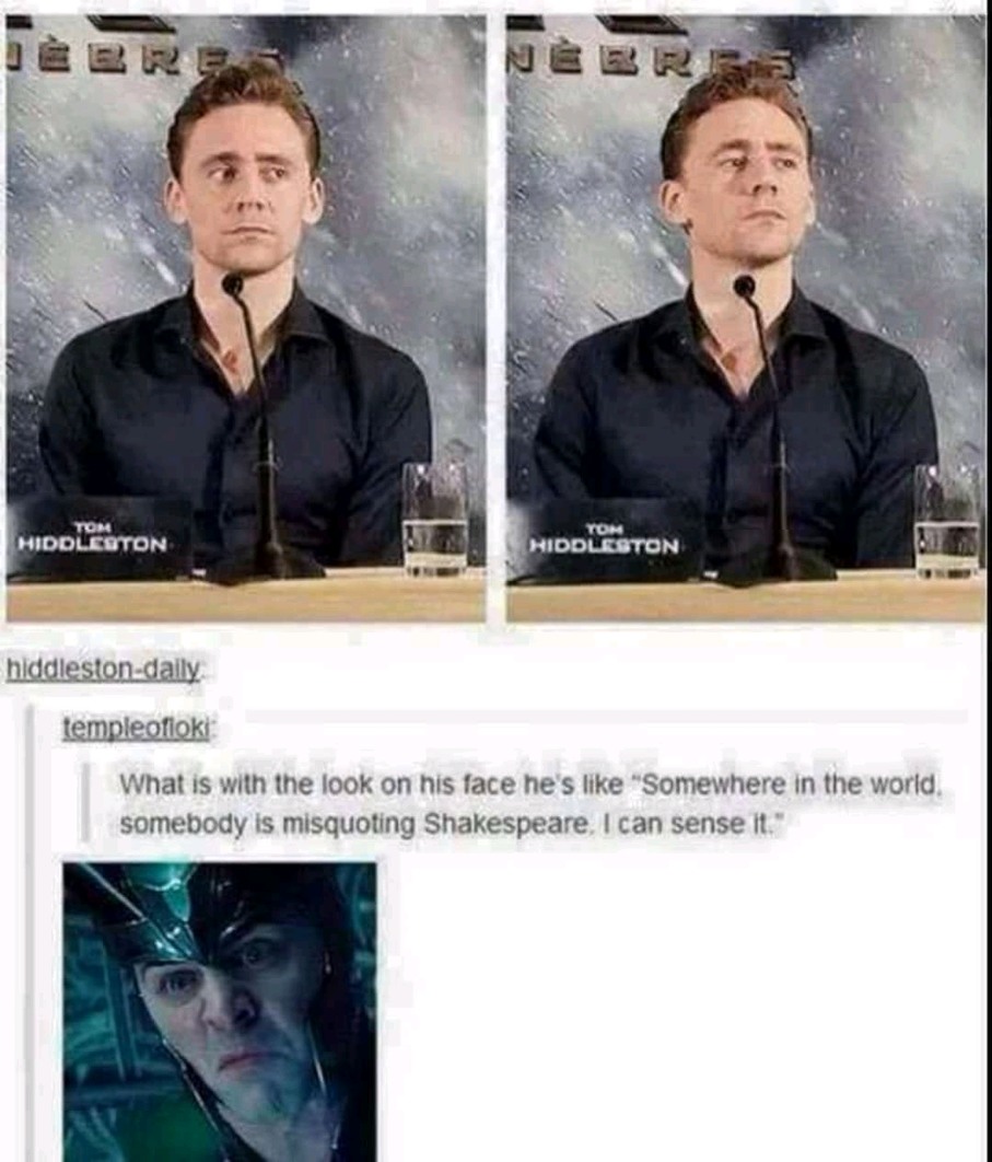 Hiddleston - meme