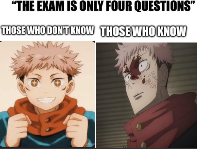 Exam meme