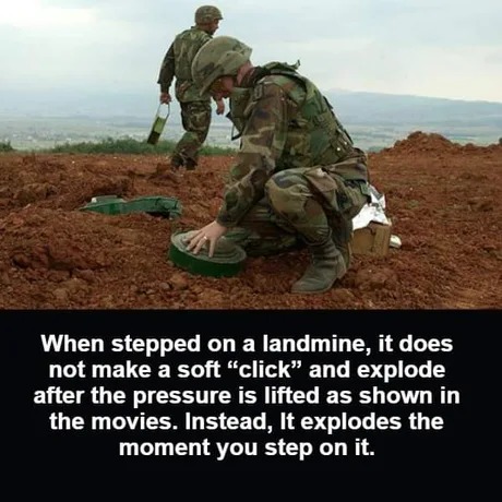 Landmine truth - meme